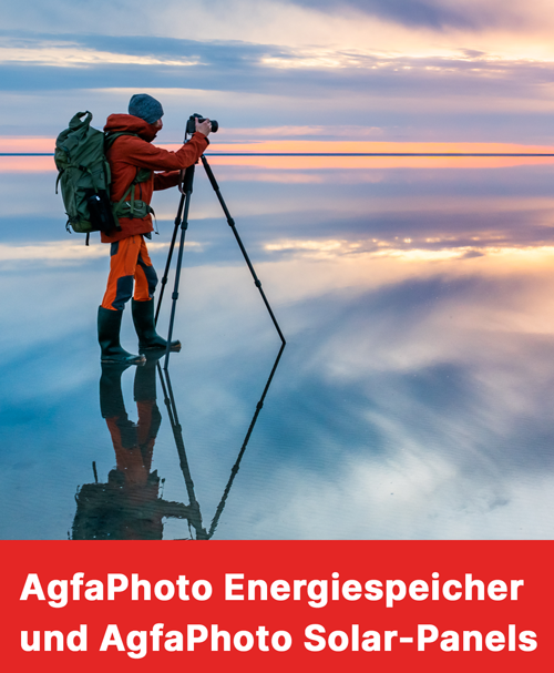 AgfaPhoto Energeispeicher und Solar-Panels